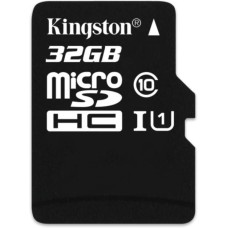 Kingston MicroSD Memory Card 32GB - Class 10, 80Mbps Speed