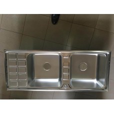 Centamily Double Bowl Kitchen Sink Stainless Steel 