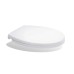 Round Toilet Seat with Cover - White